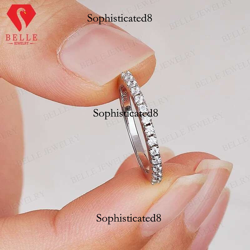 Moissanite D Color Sterg Sier Soild 14K 10K White Gold Bridal Set Jewelry Wedding Engagement Ring