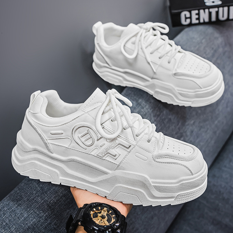 2025 Four Seasons New Designer Original Outdoor Breathable White Shoes Men s Lace up Multi functional Thick soled Sports and Leisure Board Shoes Runni