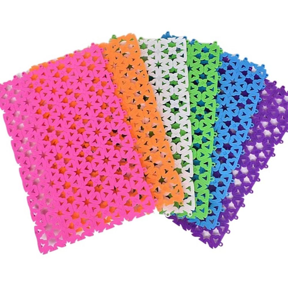 Rabbit Cage Mats Pet Cage Foot Pads Pet Hamster Cage Hollow out Heart Pads