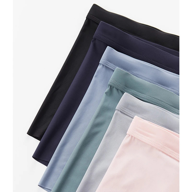 3PcsLot Summer Men Boxers Briefs Ice Silk Seamless Underwear Sexy Lingerie Underpants Shorts Ultra-thin Breathable Panties 250303