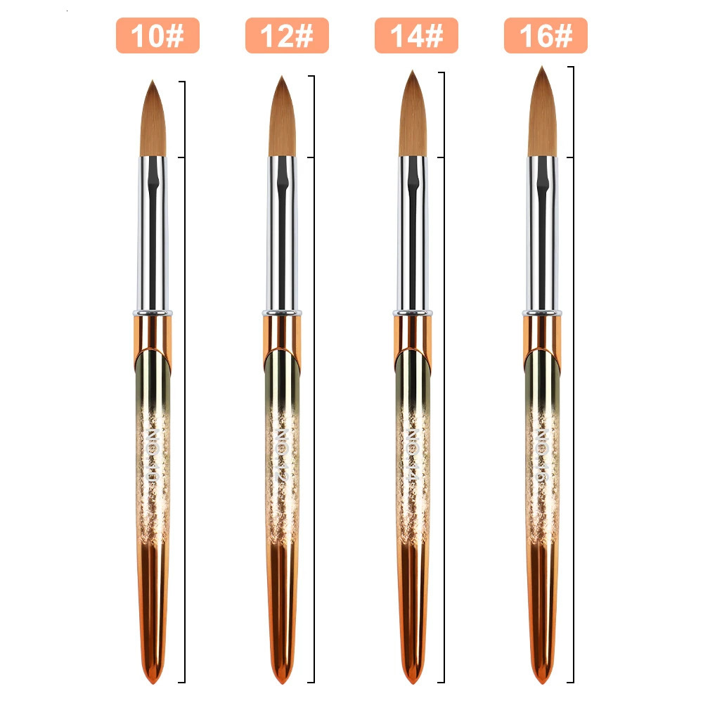 4pcs nail art brush set nail art tool 3D Builder gel brush professional acrylic nail brush nail art brush 250304