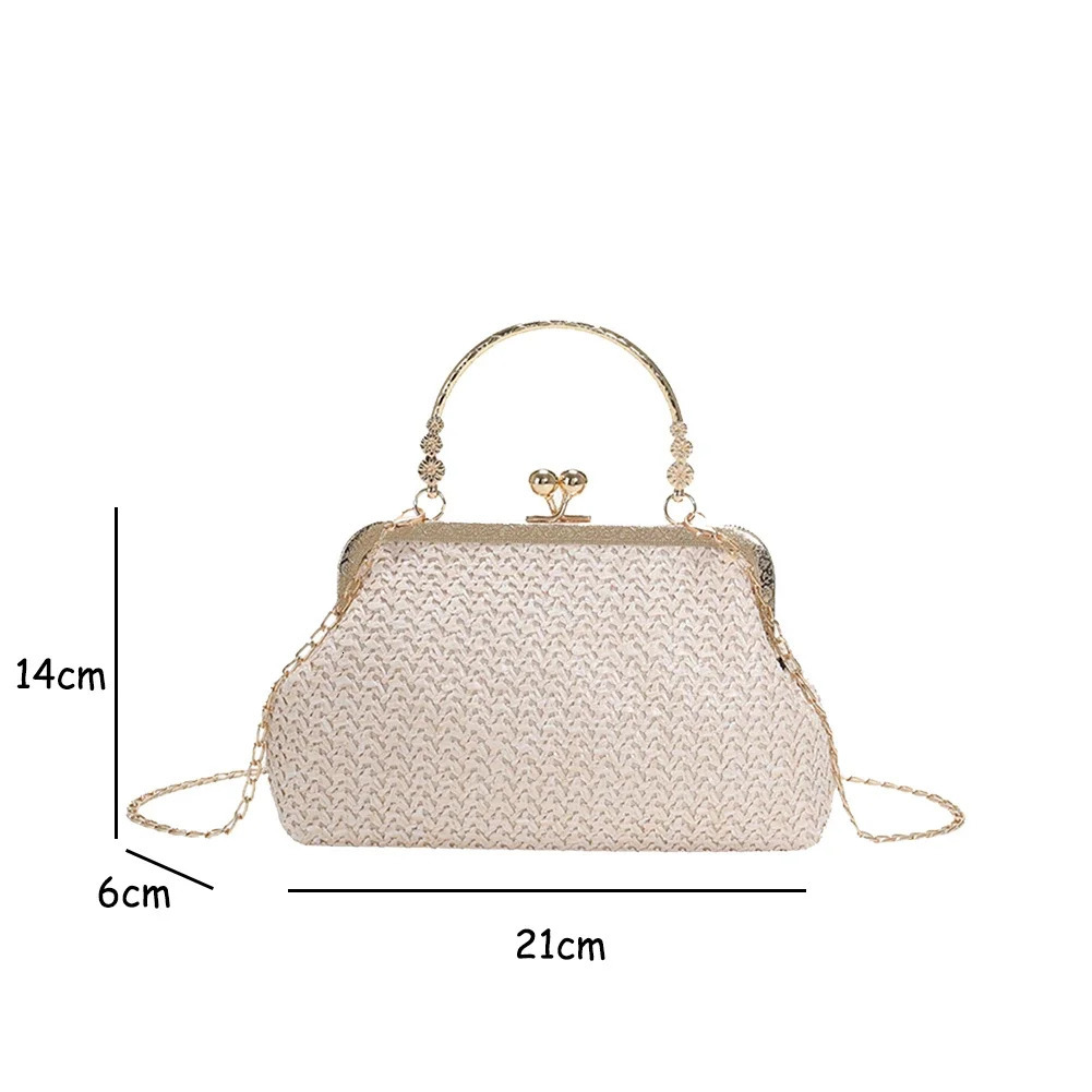 Womens Evening Shoulder Bag Handbag Clutch Shining Rhinestones Bucket for Party Wedding Date Night Chain 250303