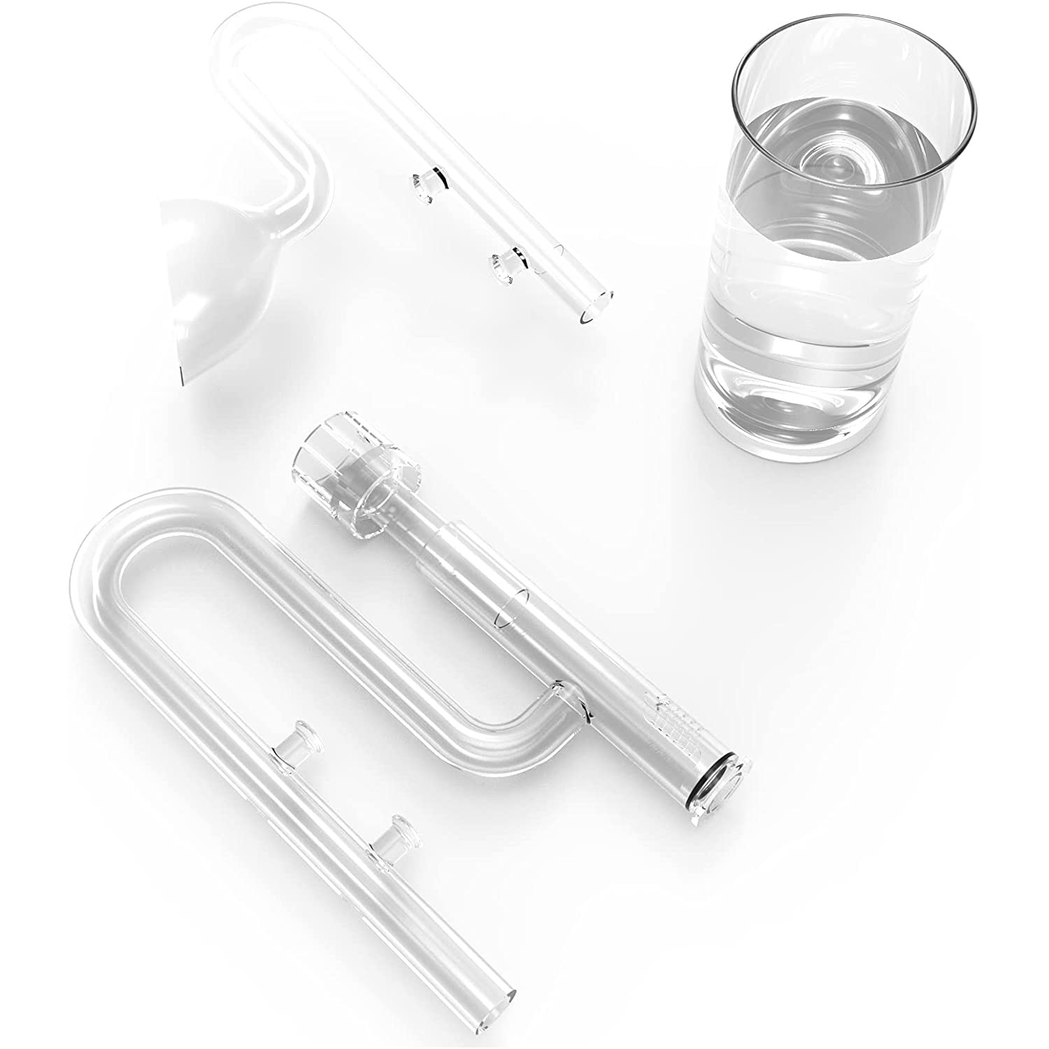 10/13/17mm Aquarium Filter Pipes Clear Mini Glass Lily Pipe Surface Skimmer Inflow Outflow For Mini Nano Tank Filter System Set