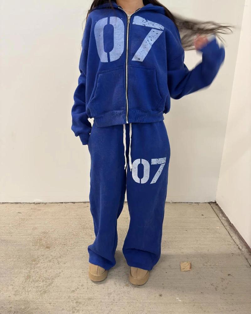 Mens Tracksuits Casual Zipper Cardigan Fashion 07even Hoodies Women And Men Street Sweatpants Set Sweatshirts Tracksuit Clothing