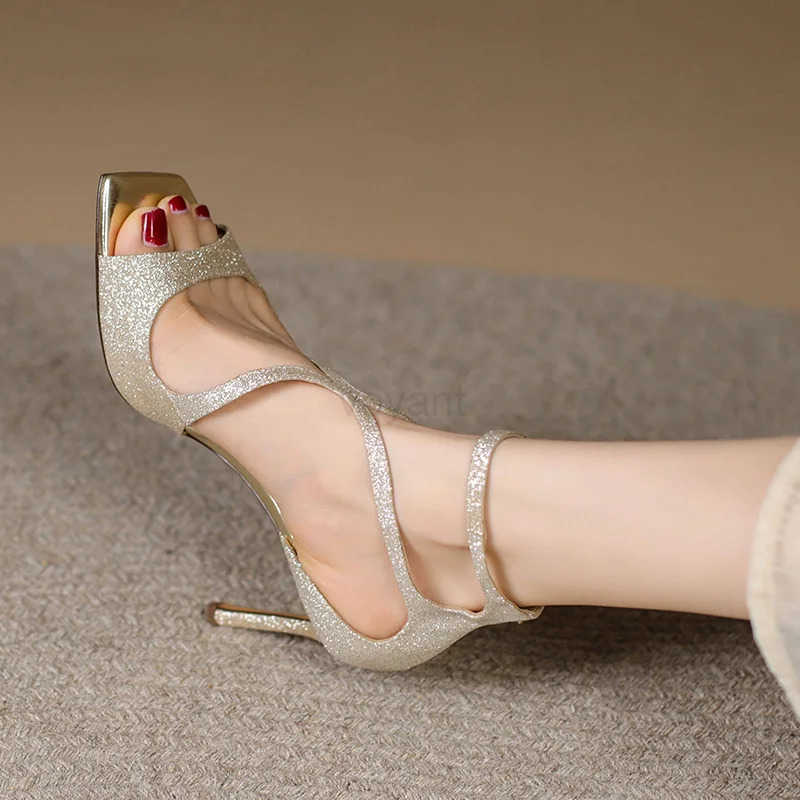shoes wan 2024 trend luxury wens shoes For Wen Summer Gladiator Sandals New Square High H Fi Ladies Shoes Z250304