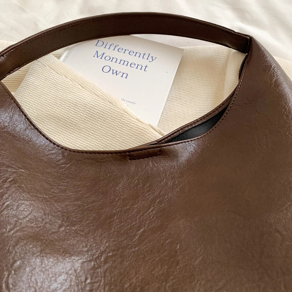 Ship from US Large PU Leather Hobo Underarm Bags Lady Winter Shoulder Bag for Women Trend Y2K Handbags and Purses 250304FBB