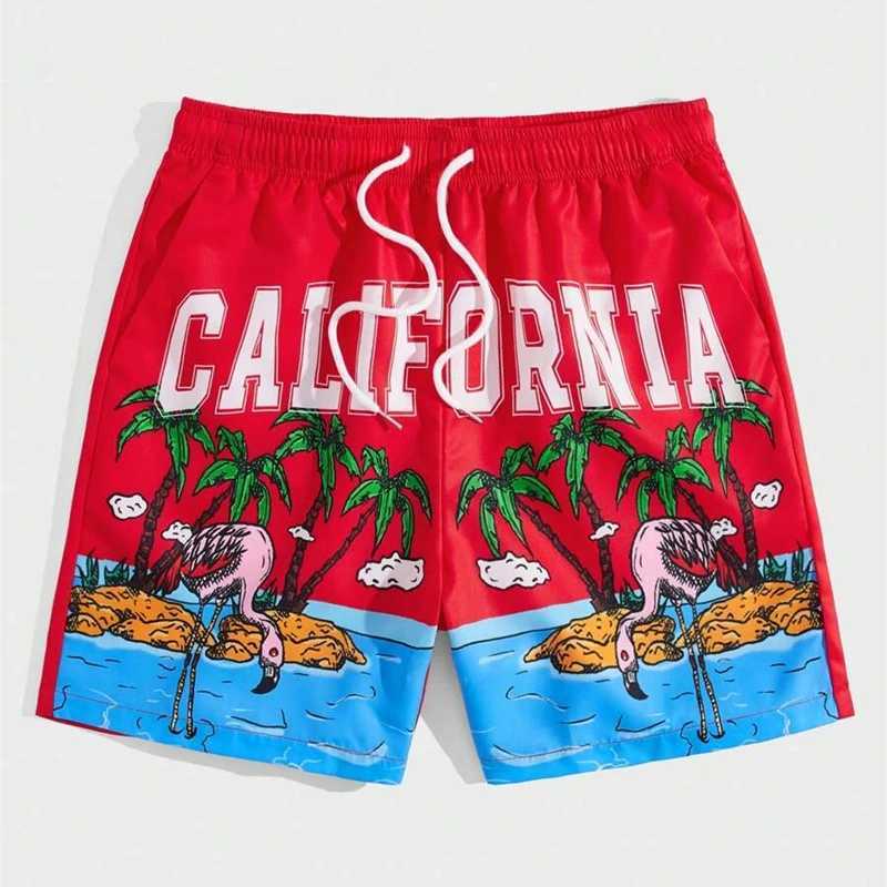 Holiday Style 3d Printed Shorts For Mens Outdoor Sports Surfing Board Shorts Fashion Leisure Trend Quick Drying Short PantsT250304