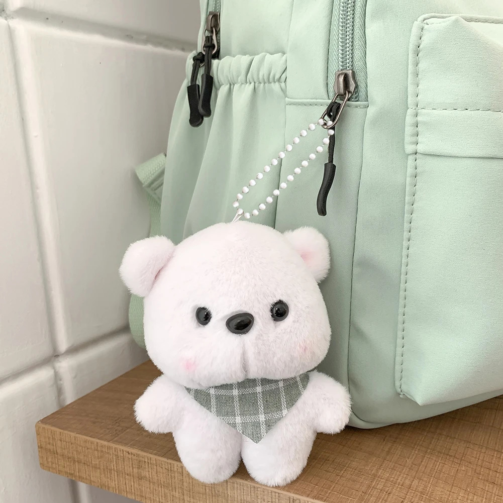 Ship from US Laptop Backpack Large Capacity College Student Rucksack with Cute Pendant Simple Adjustable Strap Fashion for Teenage Girls 250304FBB