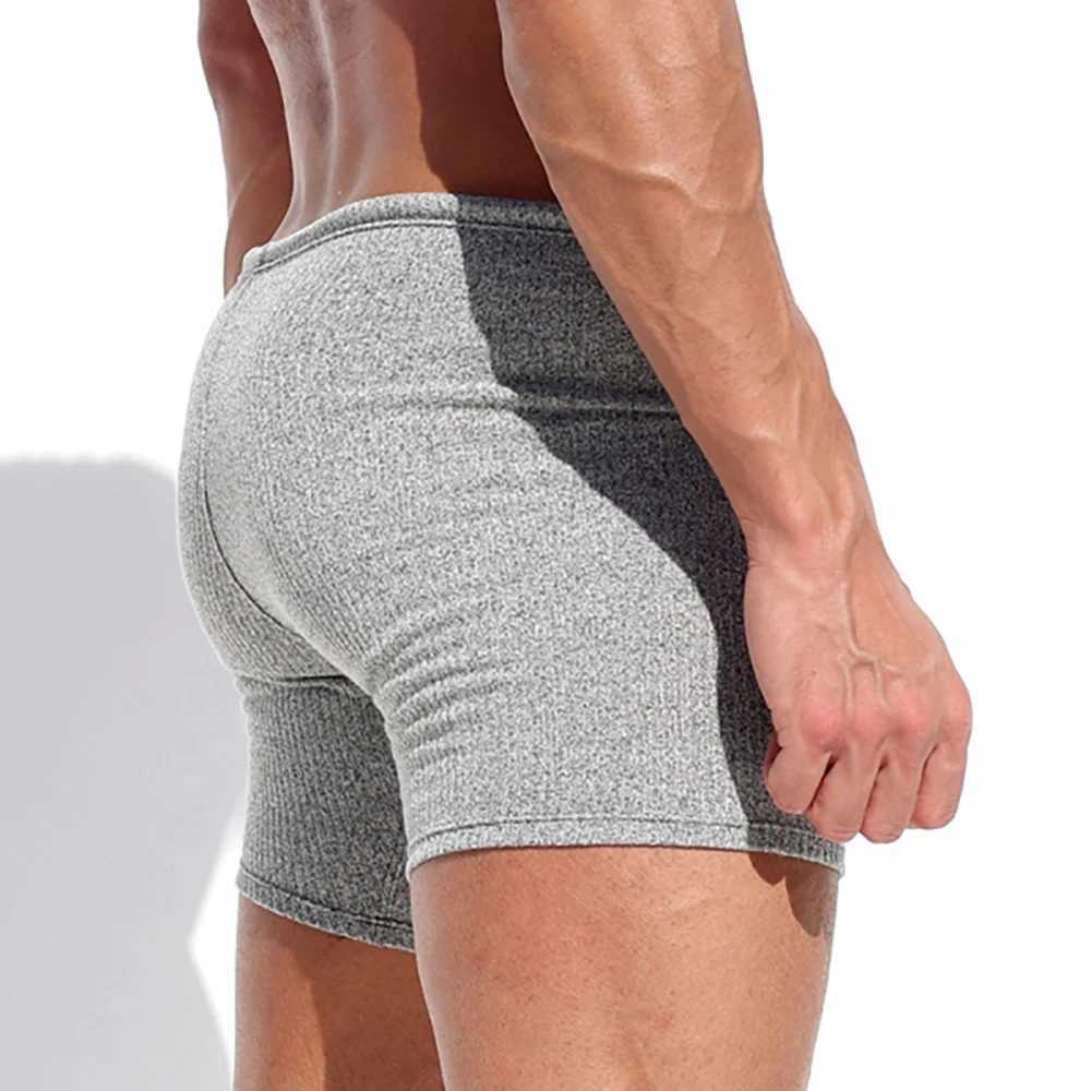 Mens Shorts Summer Causal Breathable Drawstring Short Pants Solid Color Swimwear Running Sports Surffing Seaside Resort ShortsT250304