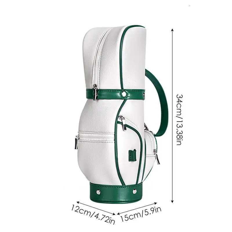 Ship from US Women Golf Ball Bag Portable Mini Small Storage Pack Holder Cute Messenger Microfiber 250303FBB
