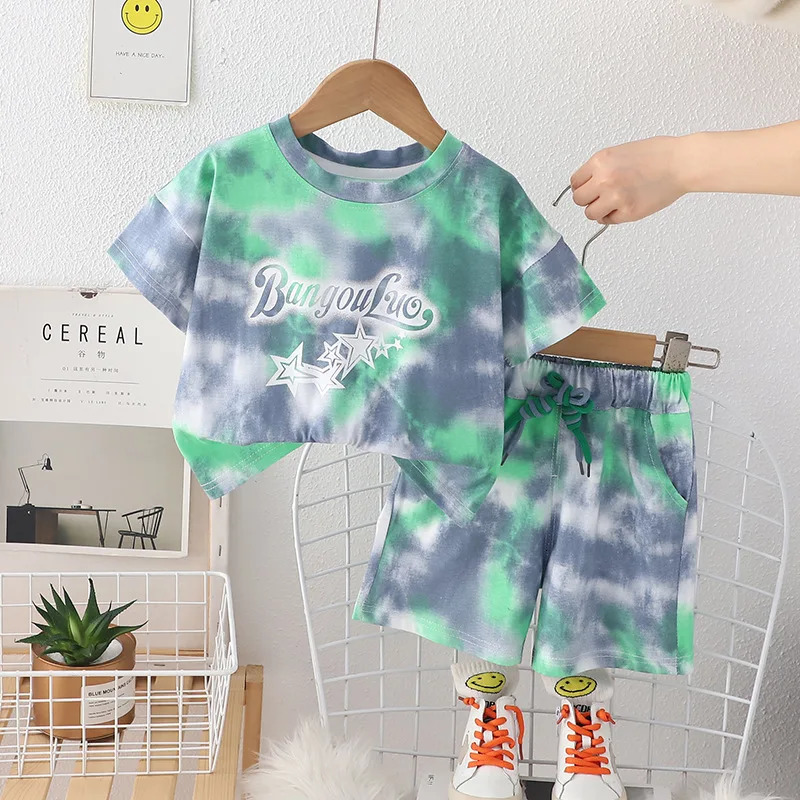 Toddler Summer Boutique Outfits for Kids Baby 9 To 12 Months Short Sleeve T-shirts and Shorts Girls and Boys Infant Clothes 250304