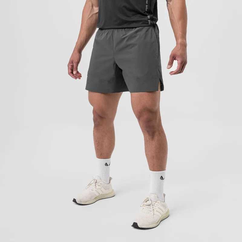 2024 Summer New Mens Shorts Single-Layer Woven Quick Dry Solid Color Running Fitness Sports Casual American Fifth PantsT250304