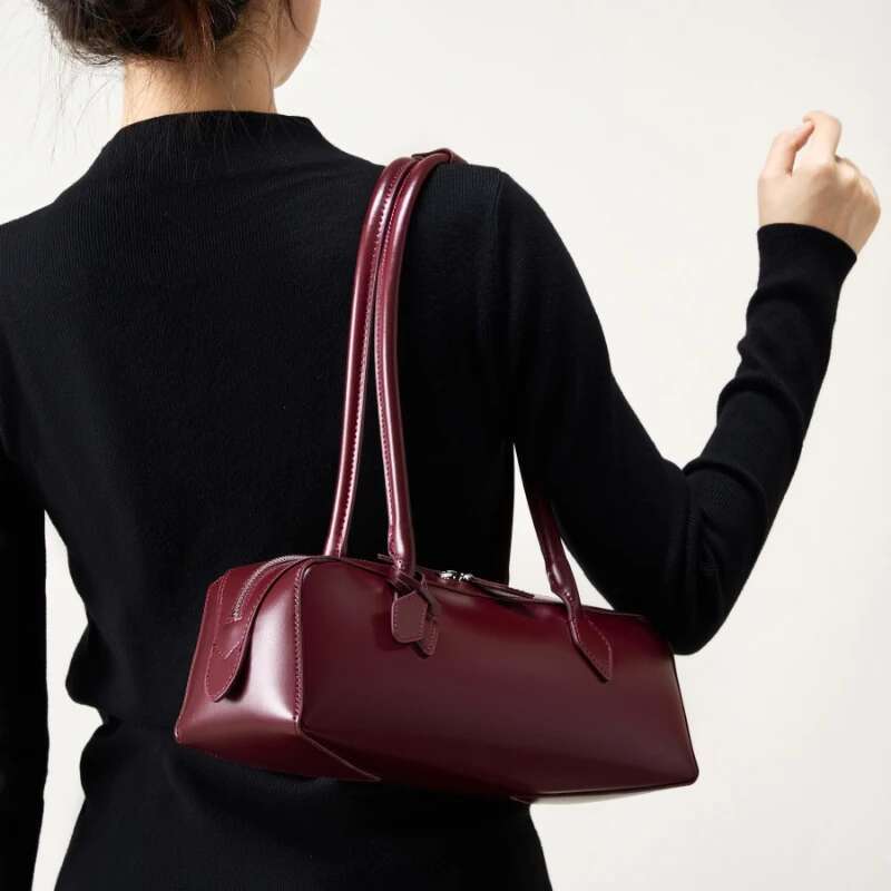 New Women's Cowhide Genuine Leather Designer Shoulder Bags Women Baguette Bag High Quality Fashion Female Handbags