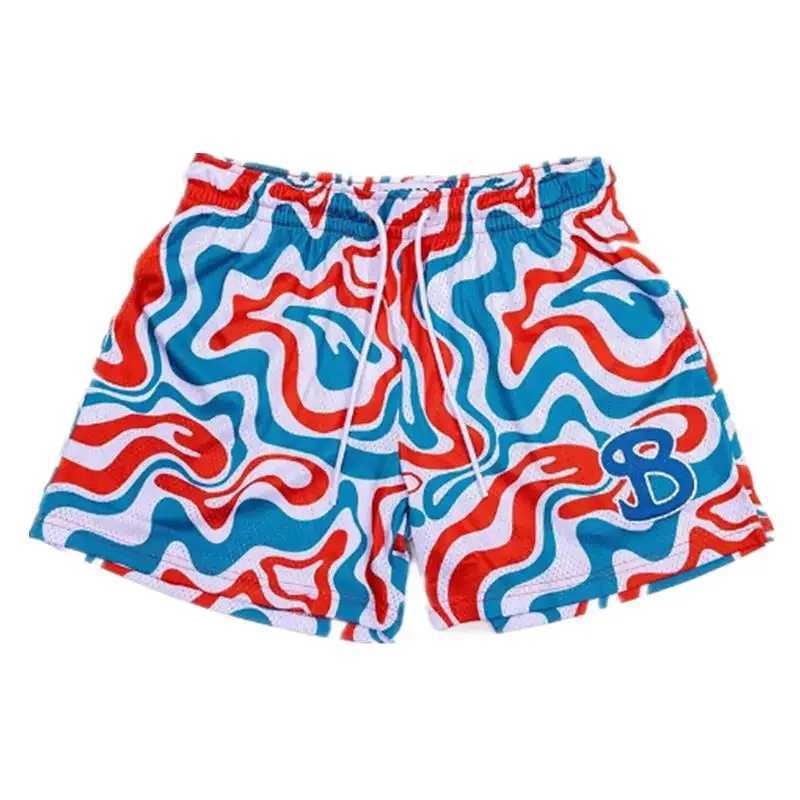 2024 BKTSQD New summer mens shorts men and womens fashion beach seaside sports shorts mesh sports quick-drying quarter pantsT250304