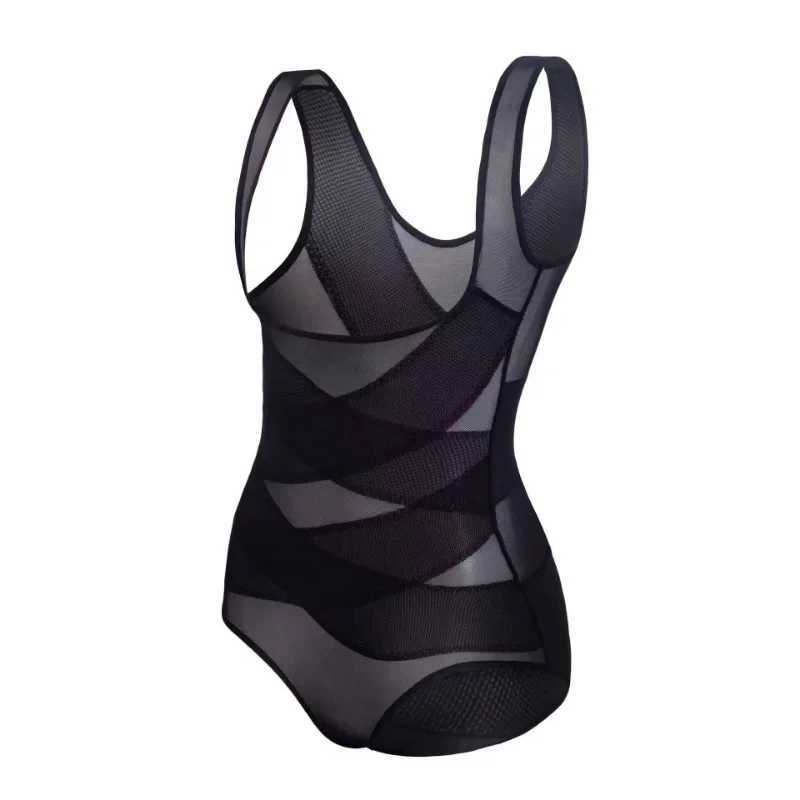 Womens Shapewear Bodysuit Mesh Body Sculpting Shapers Underwear Postpartum Abdomen Elastic Butt Lift Beauty Corset UnderclothesXJ250304