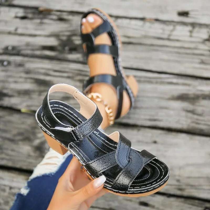 Platform High Women Heels 2025 Summer Dress Chunky Open Toe Shoes New Design Brand Sgback Sandals Female atos Muje