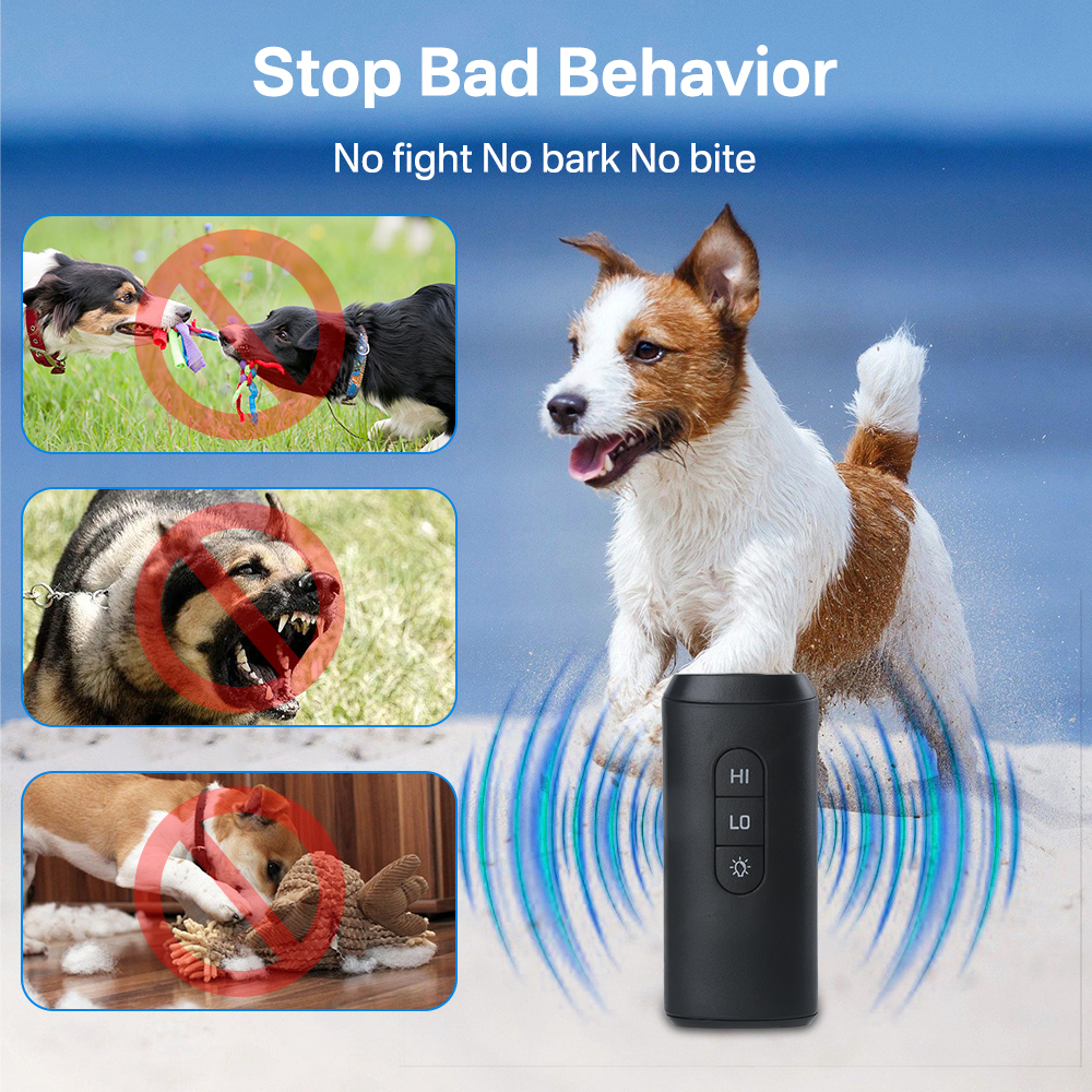 Ultrasonic Dog Repeller Pet dog Repeller Suppressor Anti Bark Outdoor Anti Noise Dog Tools Dog Training Device Pet Products