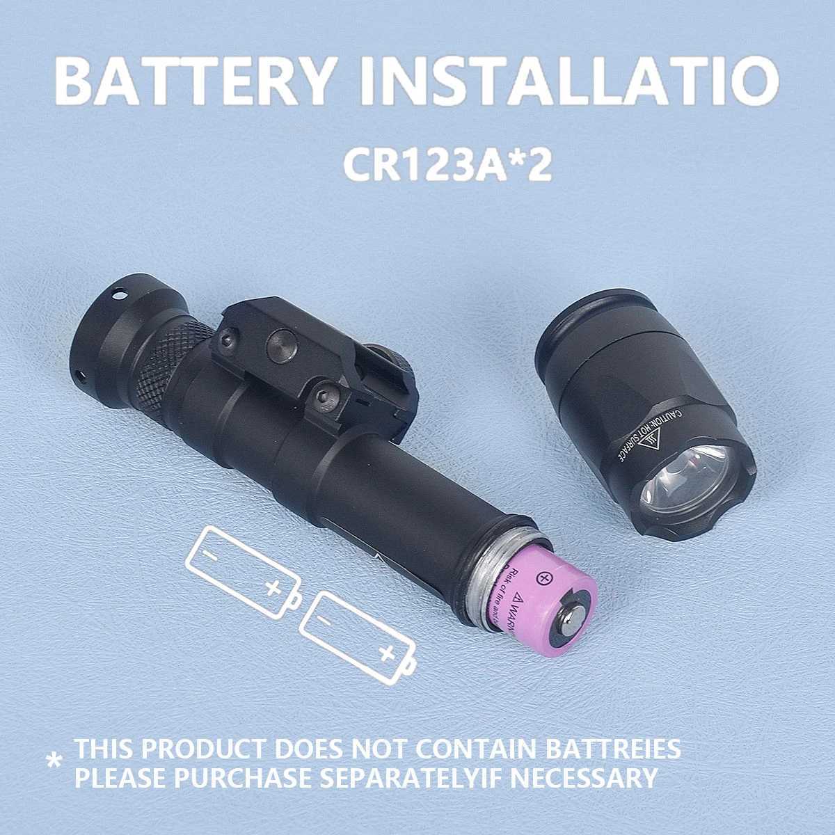 Tactical Weapons Gun Light Metal M600 M600B M600C Hunting Flashlight Torch With Dual Function Prure Switch AirsoftXJ250303