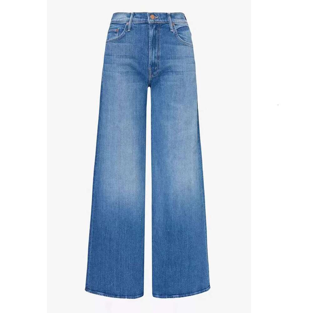 High Quality MO 2025 Women's High-Waisted Wide-Leg Jeans Long Pants Designer Fashion Trend Spring Summer New