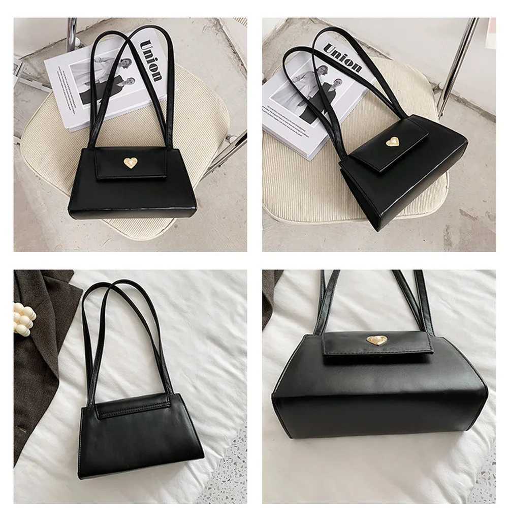 New Red Wine Ladies Underarm Bag Women Portable Small Square Shoulder Bags Vintage PU Leather Female Tote Purse Handbags Z250303