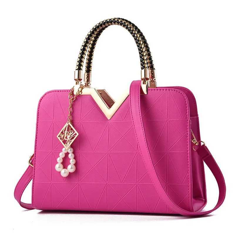 Womens handbag patch work shoulder messenger office work PU leather womens handbag womens luxury handbag fashion elegant shoulder bag Z250303