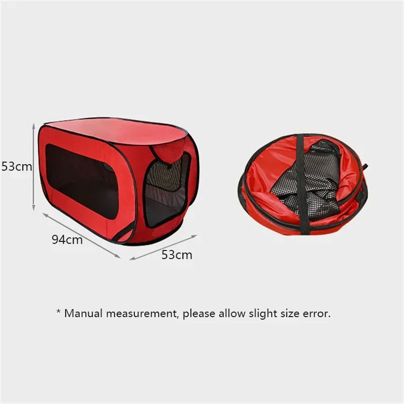 Outdoors Dog Cage Portable Folding Pet Car Trunk Carrier Breathable Transportar Cat Tent For Puppy Travel Camping Dog Bed House