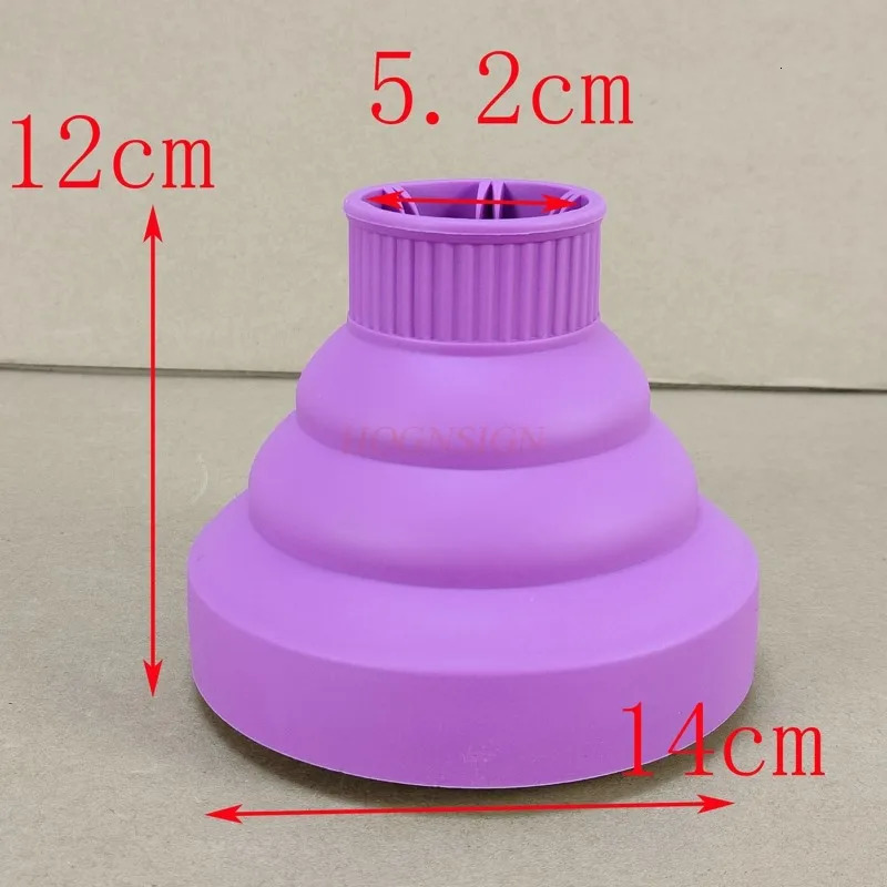 Universal Collapsible Silicone Blower Cover Hairdressing Salon Tools Curly Hair Dryer Folding Diffuser Hood Suitable 4-4.8cm 250304