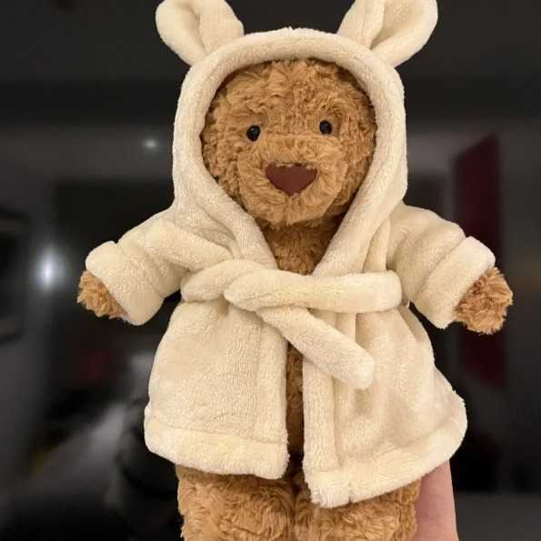 New Bathrobe Cute Barcelona Plush Toy Soothing Bear Doll JC Same Style XJ260303