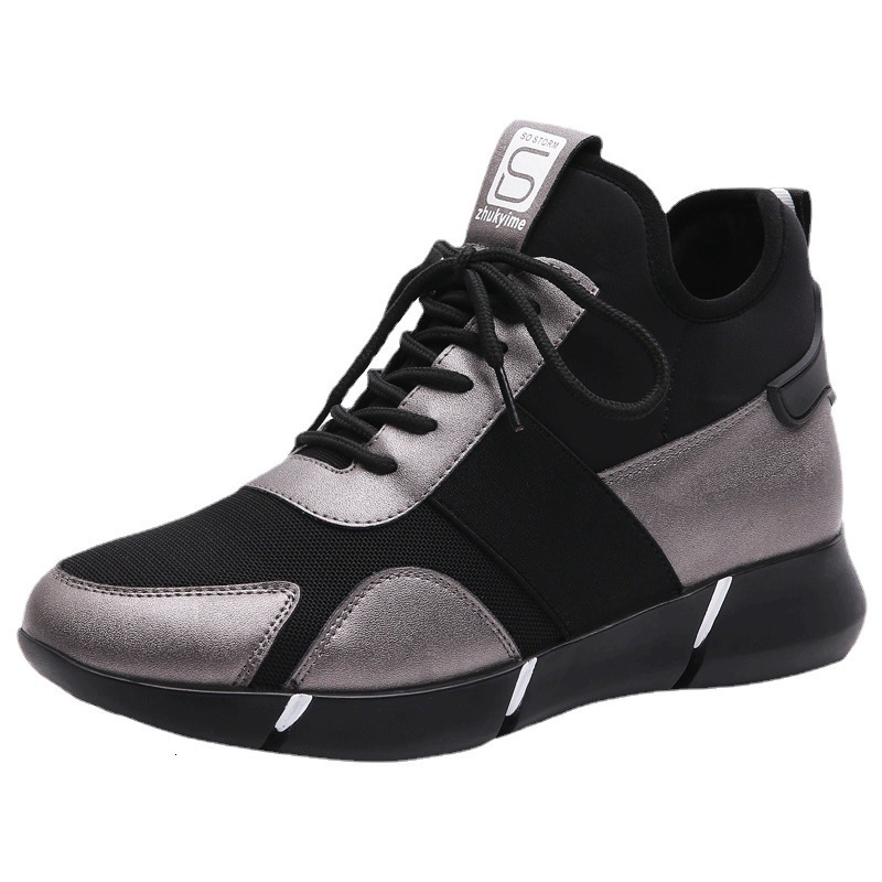 2025 Spring/Summer New Style Breathable Soft Sole Increased Black Fashion Designer Multi functional Sports and Leisure Running Shoes