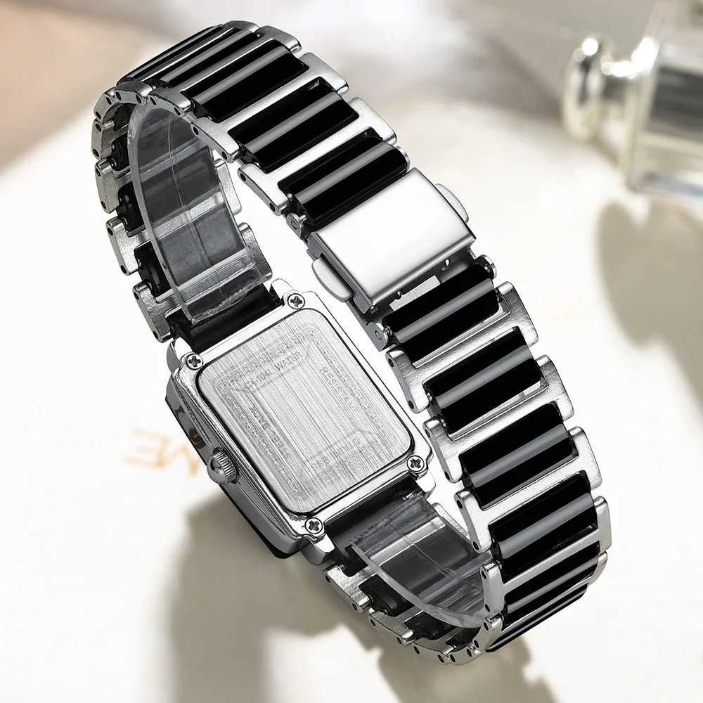 Couple Waterproof Top Brand Luxury for Women Men With Ceramics And Metal Str Watches For WomenXJ250304