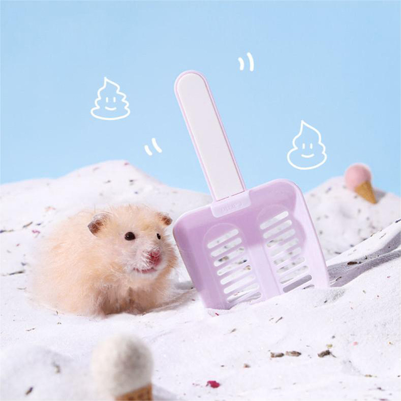 Hamster Bathtub Shovel Bathing Sand Shovel Small Pet Animals Cleaning Tool Excrement Small Scoop Cage Cleaning Accessories