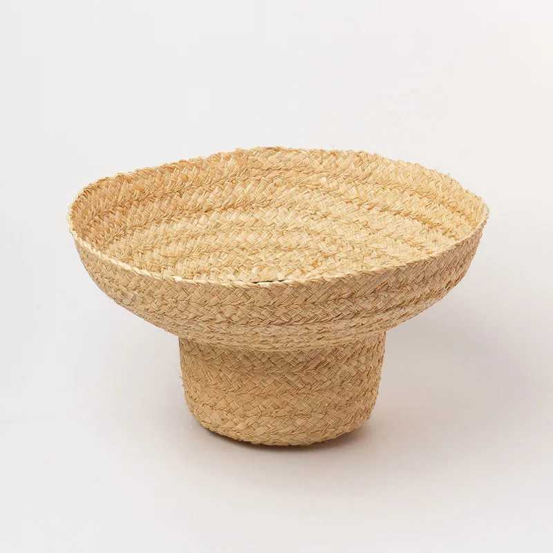New Fashion Women Wide Brim Raffia C Women Vacation Beach Hats Flat Top Str Hat Summer Sun C Ladies UV Bucket HatXJ250304