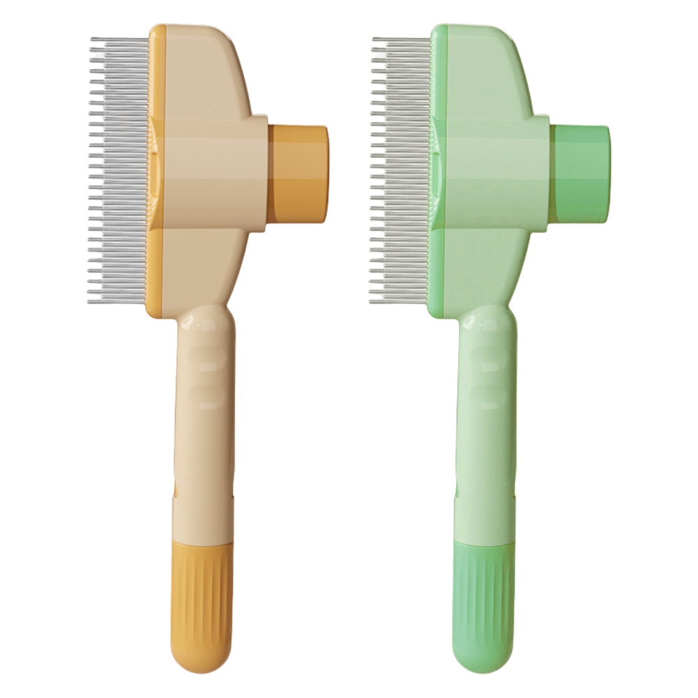 Self Cleaning Slicker Brush with Release Button Dog Deshedding Brush Hair Remover Comb Deshedding Tool for Dogs & Cats