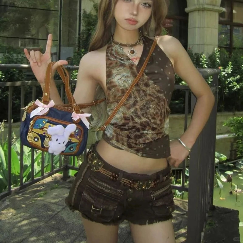 Subcultural American Vintage High Street Sexy Shorts Personality Practical Y2k Aesthetic Punk Girl Bottom Harajuku Short Pant 250303