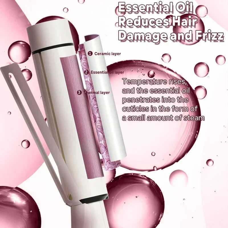 Curling Irons NOVUS 40MM Curler 4000W Negative Ion Ceramic Care Stick Wave Hair Clipper Curler Quick Heating Wave Styling Tool z250304