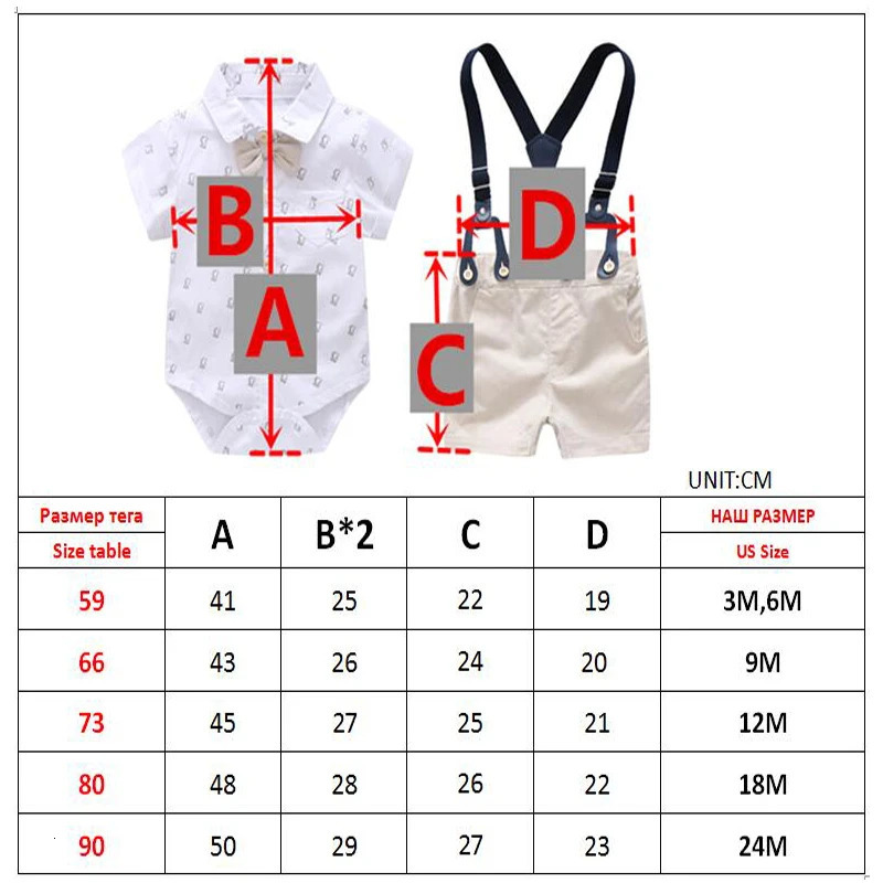 Cotton Birthday Clothes Suit for 3 6 9 12 18 24 Months Boys born Baby Formal Set Romper Toddler Jumpsuit Outfits Summer Suits 250304