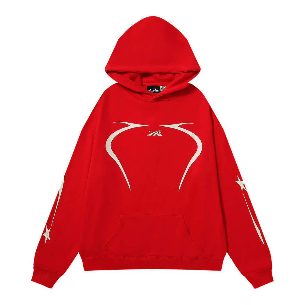 American fashion brand high street ins niche vintage printed letters loose fitting men's and women's hooded sweatshirt new style