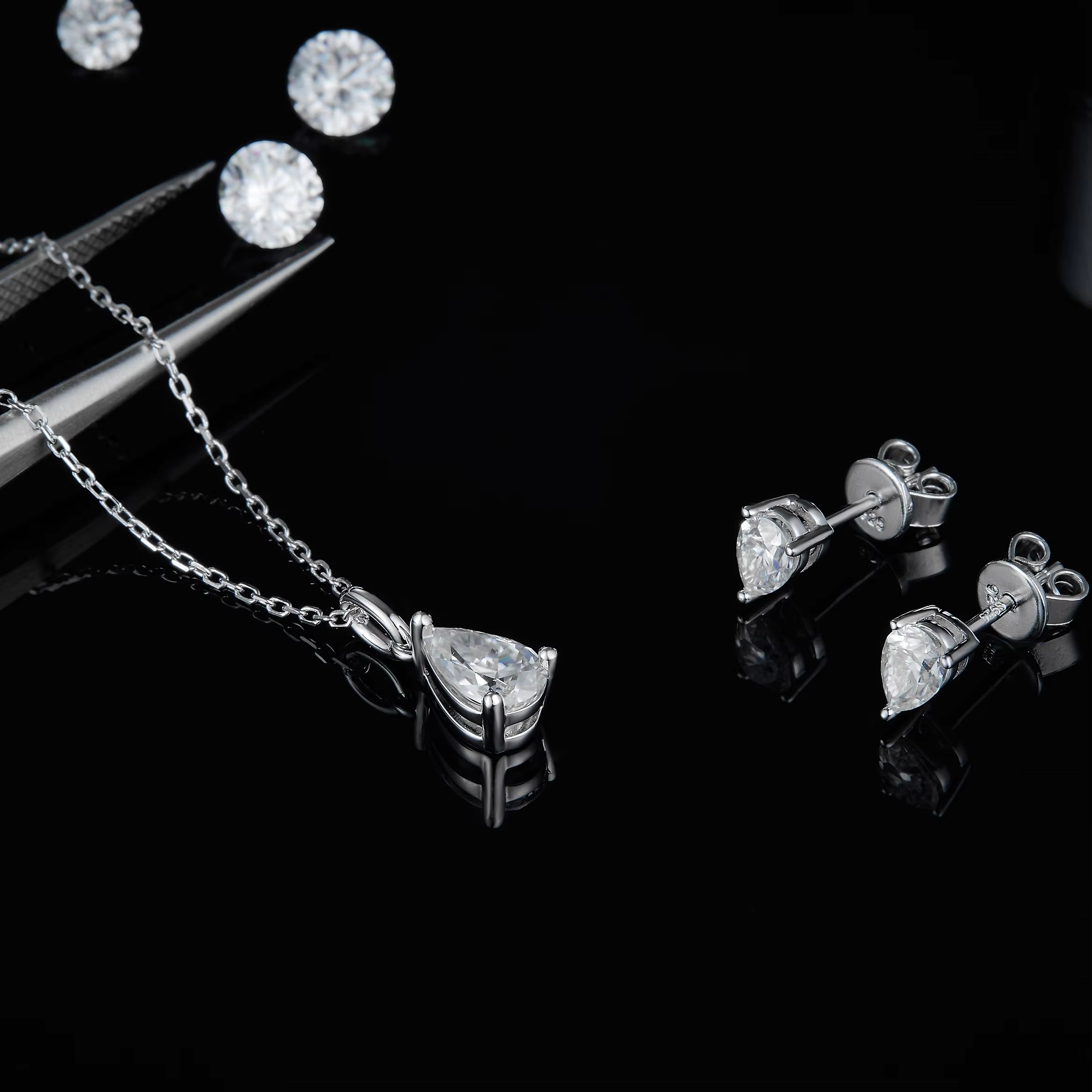 Custom Moissanite Pendant Necklaces Gold Cheap Sier Necklace for Women Jewelry That Passe the Dia Tester