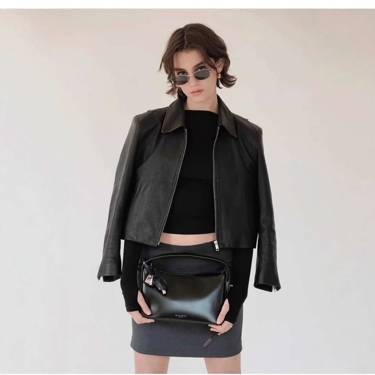Light , Niche Fashion, High-End Feeg, Underarm Hobo Small Square Bag, Handbag