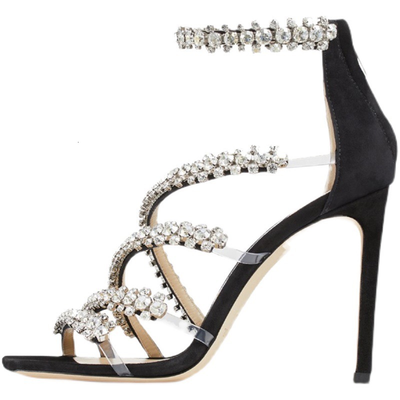 Instagram Show Stage Fashion Stiletto High Heels Diamond New Women's Single Shoes
