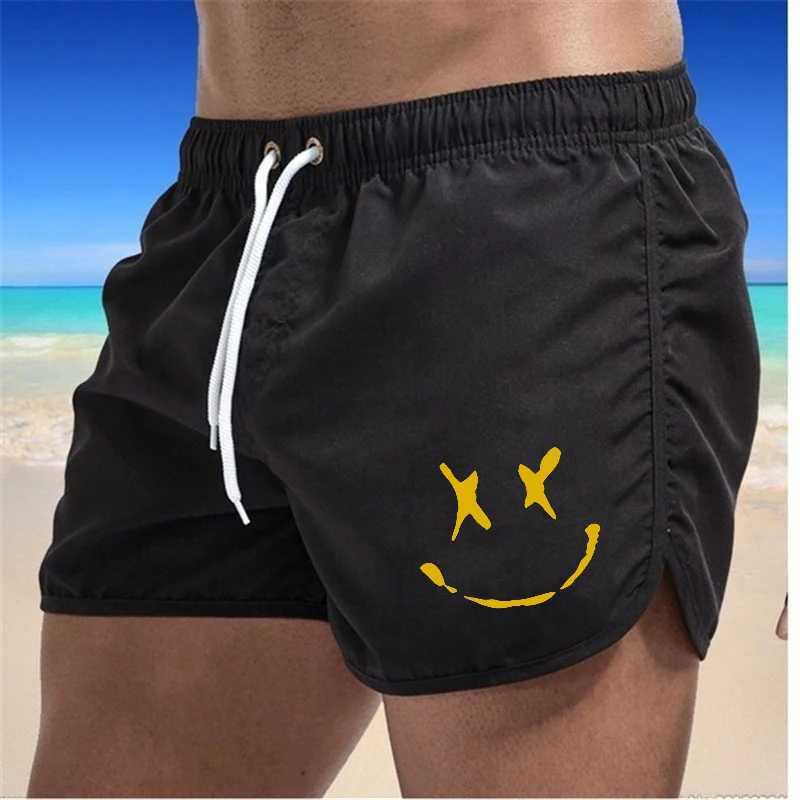 Summer Shorts Men Swim Trunks Quick Dry Board Shorts Bathing Suit Breathable Drawstring With Pockets Surfing Beach Sweat PantsT250304