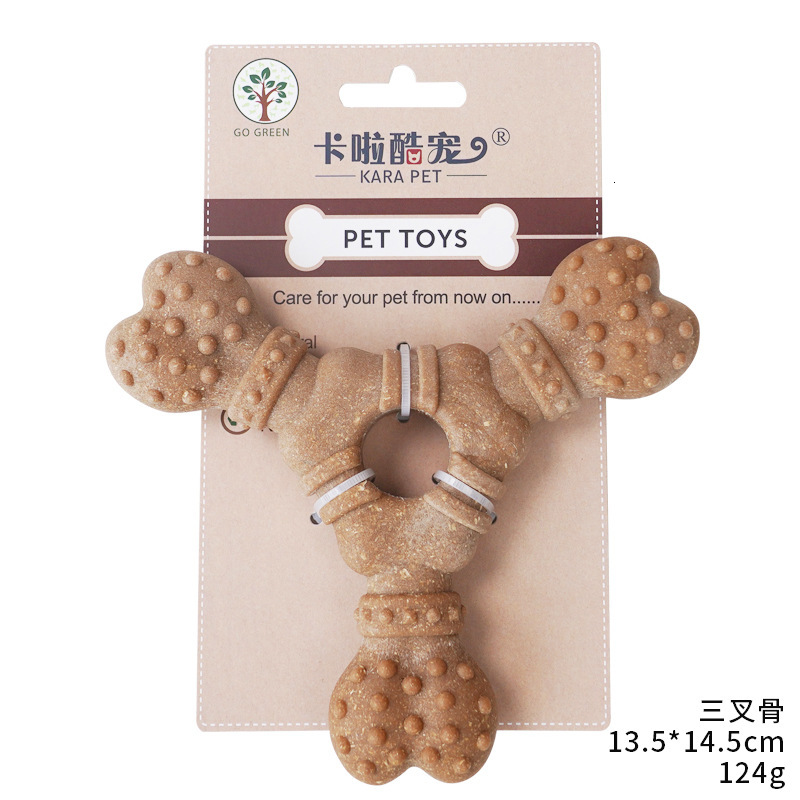 Wood Plastic Bone Grinding Rod Bite Resistant And Clean Teeth Self Fun And Relieve Boredom Small And Medium-sized Dog Pet Toy