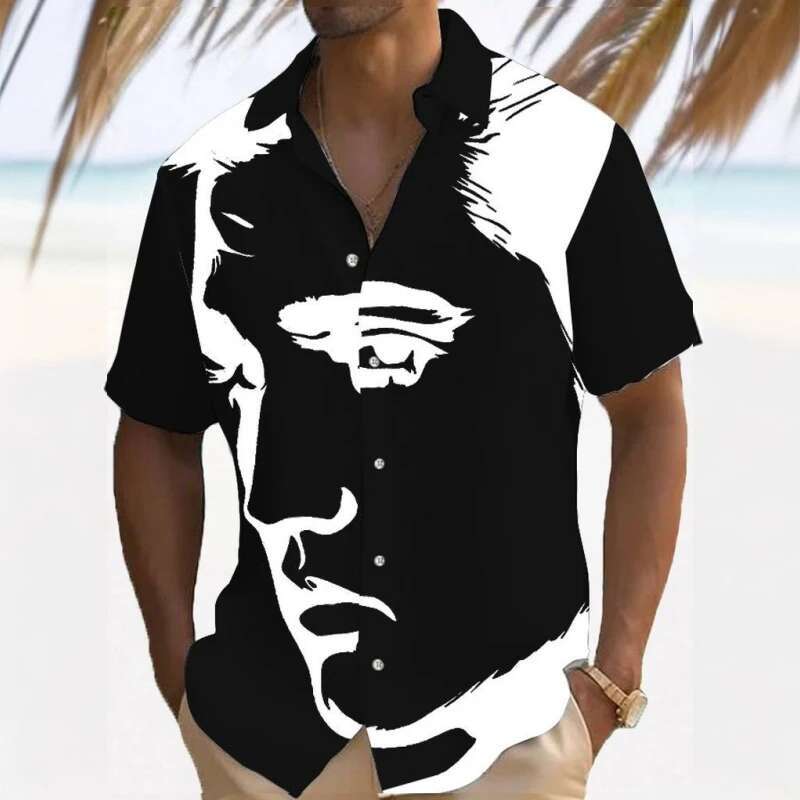 Men's Shirt Personalized 3D Printed Short Sleeved Beach Casual Wear Designer Shirt Loose And Oversized Hawaiian Breathable Comfortable Shirt Men&