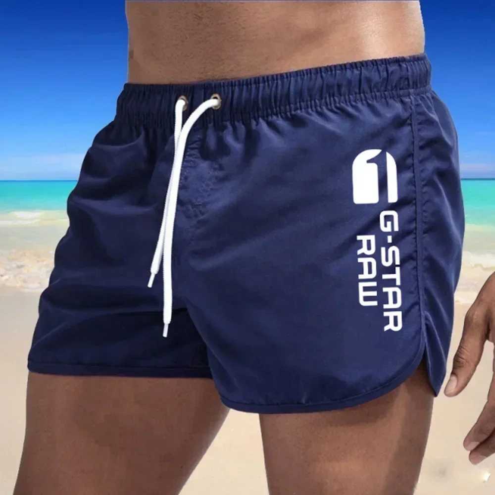 Mens Shorts Swimwear Man Swimsuit Swimming Trunks Sexy Beach Shorts Surf Board Male Summer Breathable Clothing Pants (9colors)T250304