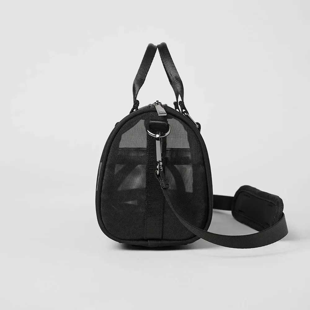 AL Mini Mesh Crossbody Bag womens Fashionable Luxury Genuine Shoulder Bag Handbag Multi functional Zipper Travel travel Bag Y250304