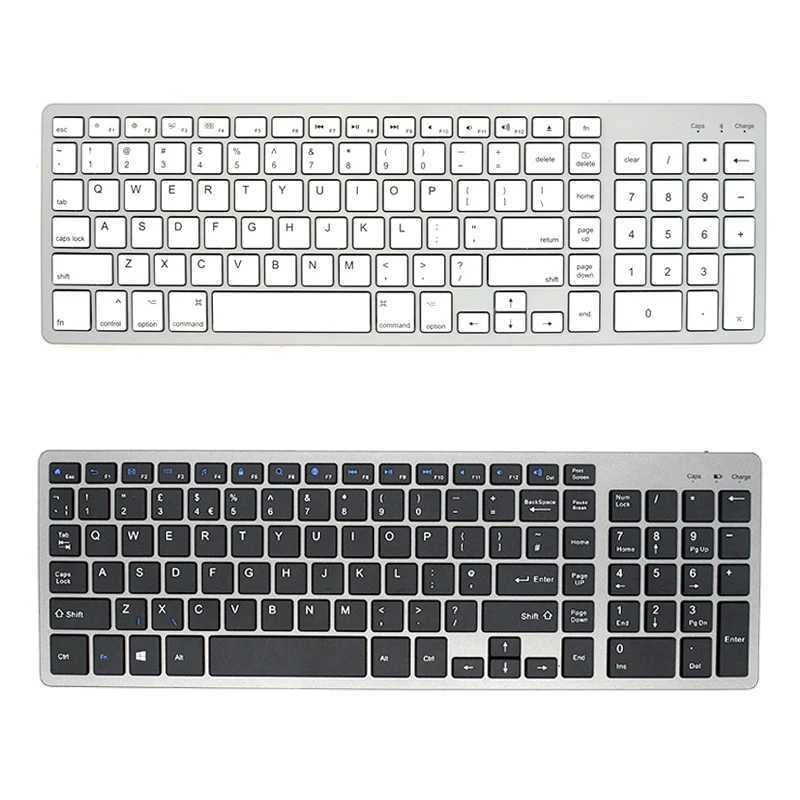 Ultra Slim Wireless Keyboard Compatible for Mac OS/iOS/iPad OS Rechargeable Keyboard for MacBook Z250304
