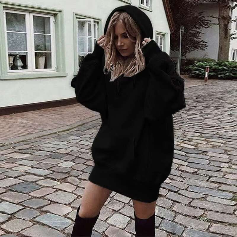 Xs-5Xl Custom Autumn Winter Oversized Hoodie Women's Hoodies & Sweatshirts