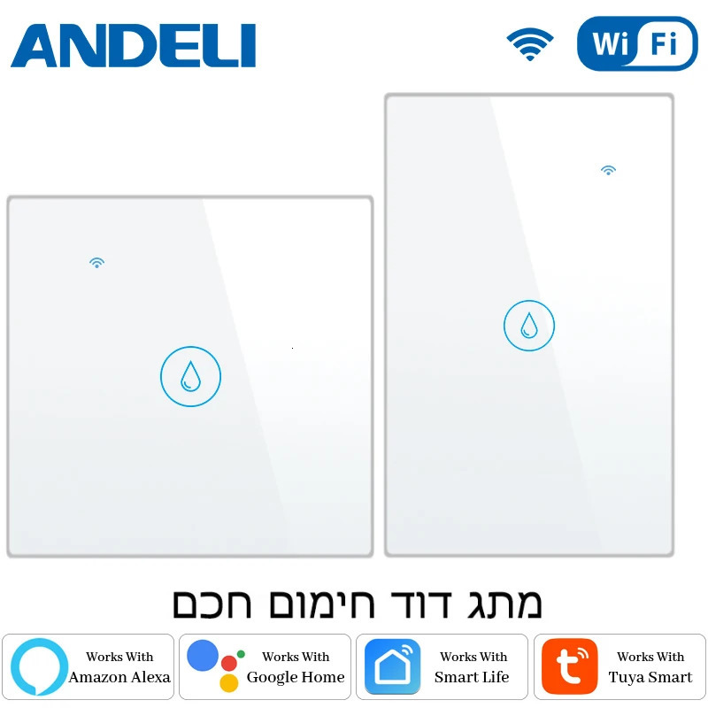 ANDELI WiFi Smart Boiler Switch 20A 4400w Water Heater Smart Life Tuya APP Remote Control Alexa Echo Google Home Voice Control 250303