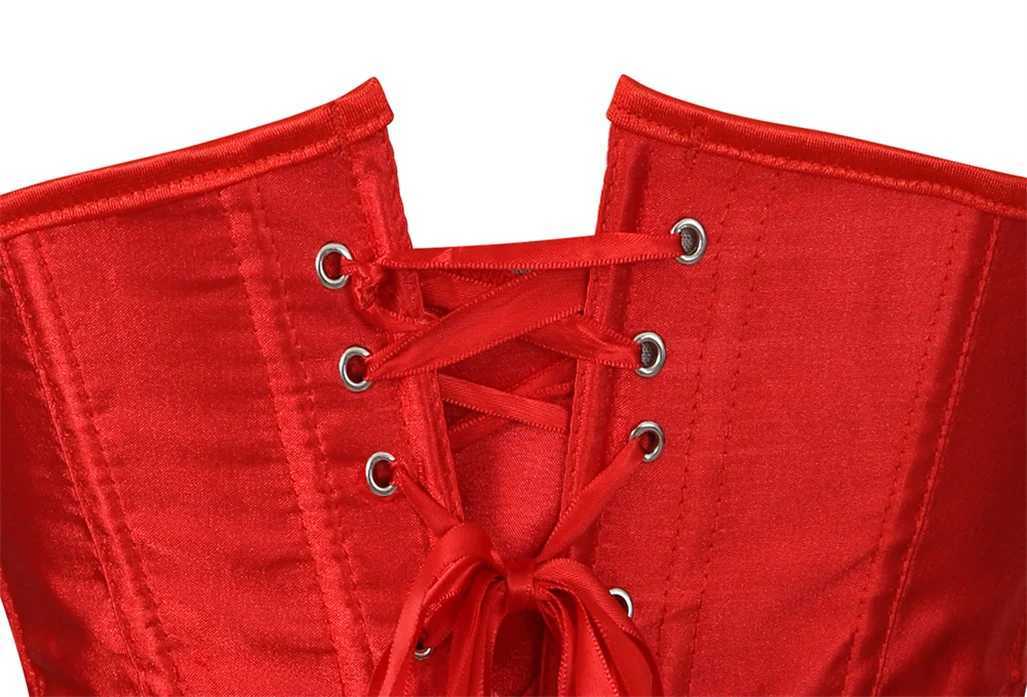 Corset Tops for Women Lace Up Bustier Waist Trainer Underbust Vintage Valentines Corsets Renaissance Steampunk Halloween ComeXJ250304