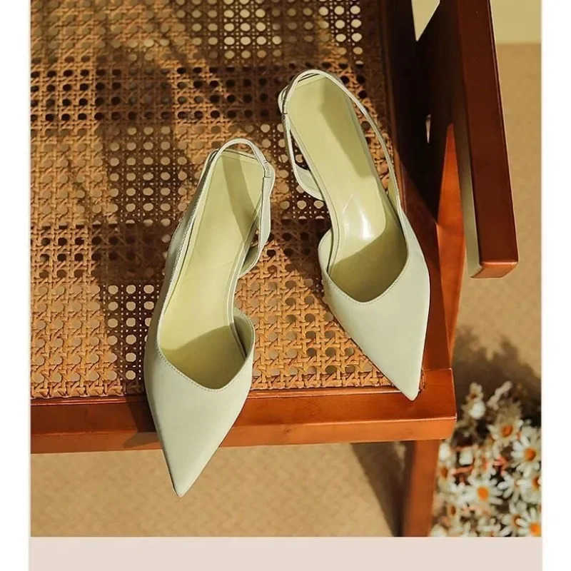 2025 New Summer Wens Shoes Fi Wens Pumps Pointed Toe High H Shallow Wens Sandals Shoes for Wen Zapatos Mujer Z250304